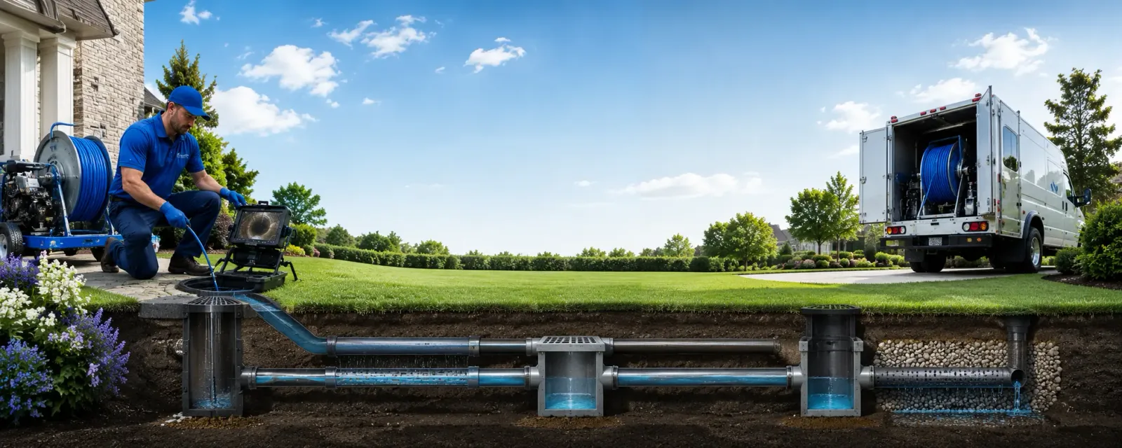Outdoor drain cleaning information for Maryland Line, MD